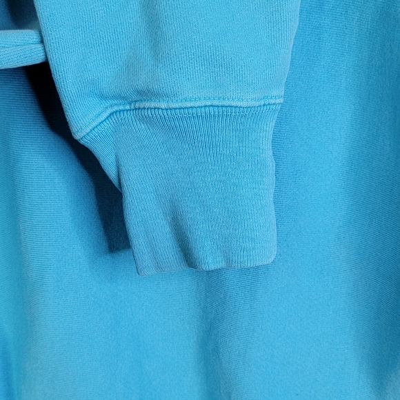 Champion Reverse Weave Y2K Light Blue Spell Out Hoodie Hooded Sweatshirt Men's M - Picture 12 of 16